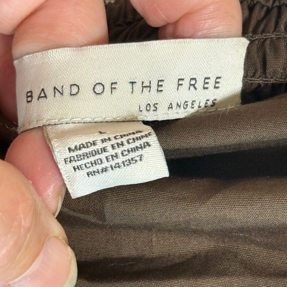 NEW Band Of The Free Womens Large Chocolate Brown Strapless Ruched Maxi Dress - Picture 9 of 9